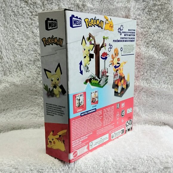 MEGA BLOKS Pokemon Pichu's Forest Forage Made with Motion 84 Piece Set!! - Picture 3 of 5